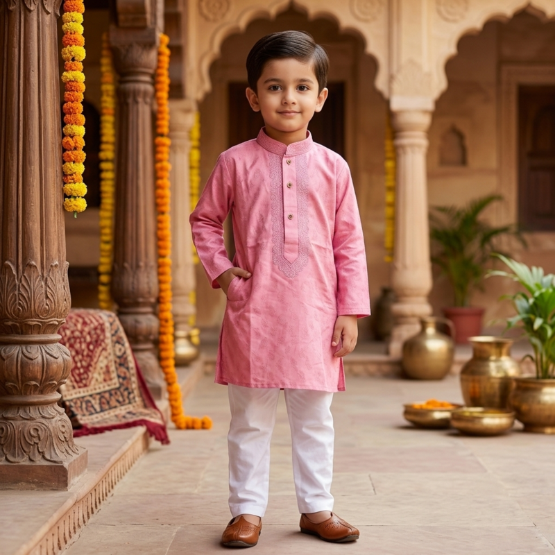 Buta Embroidered Panjabi Set